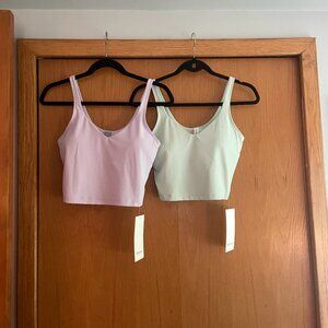Lululemon SET OF 2 Align Tanks sz 8 Mint/Lilac NWT